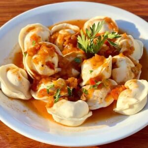 Agnolotis de ricota y jamón