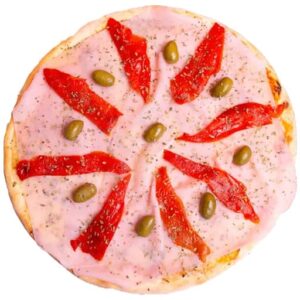 Pizza de Jamón y Morrón