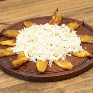 Ración de tajadas con queso