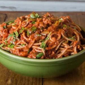 Wok Boloñesa