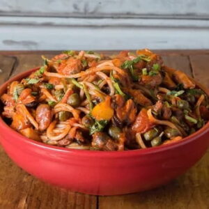 Wok de Mejillones